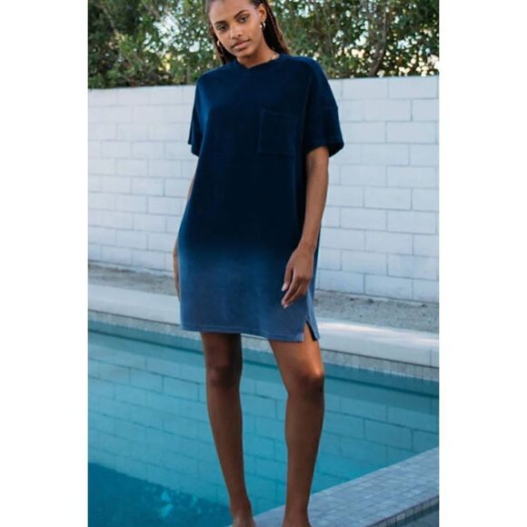 New ELECTRIC & ROSE BAXTER TSHIRT DRESS IN TERRY - Picture 2 of 9